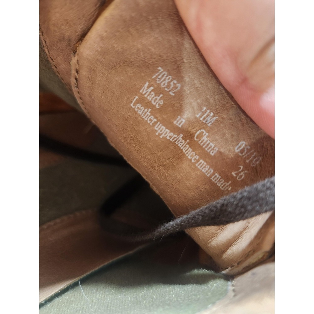 Clarks Shoes Mens Size 11 Brown Leather Lace Up Casual Comfort Sneakers 70852 - Picture 10 of 10